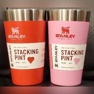 Stanley Stacking cups PINK & RED NWT Valentine day